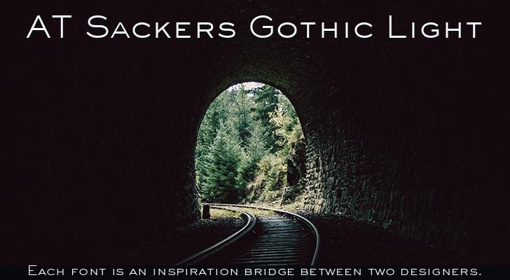 sackers gothic font