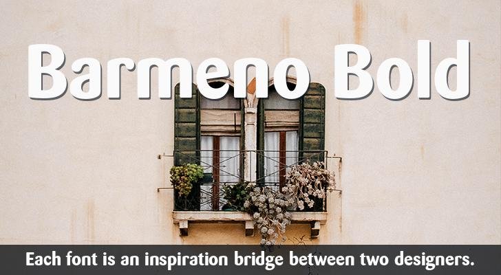 Barmeno Bold Font Fontyukle