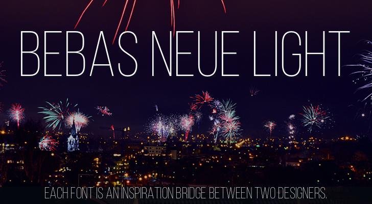 Bebas Neue Light Font Fontyukle