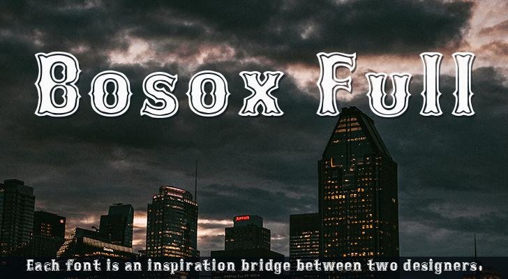 Bosox Font Download