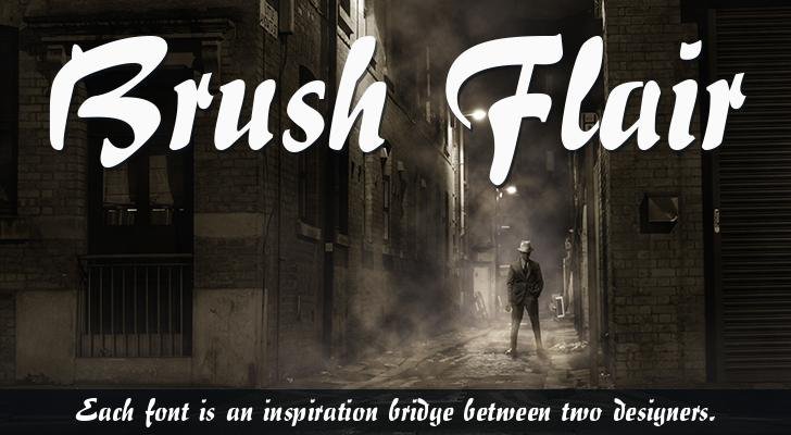 Brush Flair Font Fontyukle