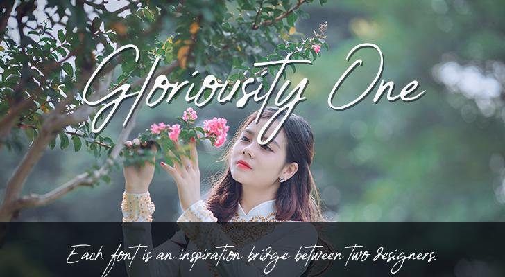 Font chữ Gloriousity One là một font chữ tuyệt đẹp và đầy sang trọng, chắc chắn sẽ thu hút sự chú ý của bất kỳ ai nhìn thấy nó vào năm